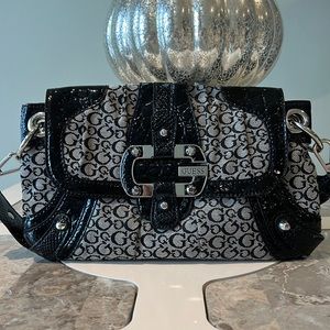 Medium Grey/Black GUESS Clutch
